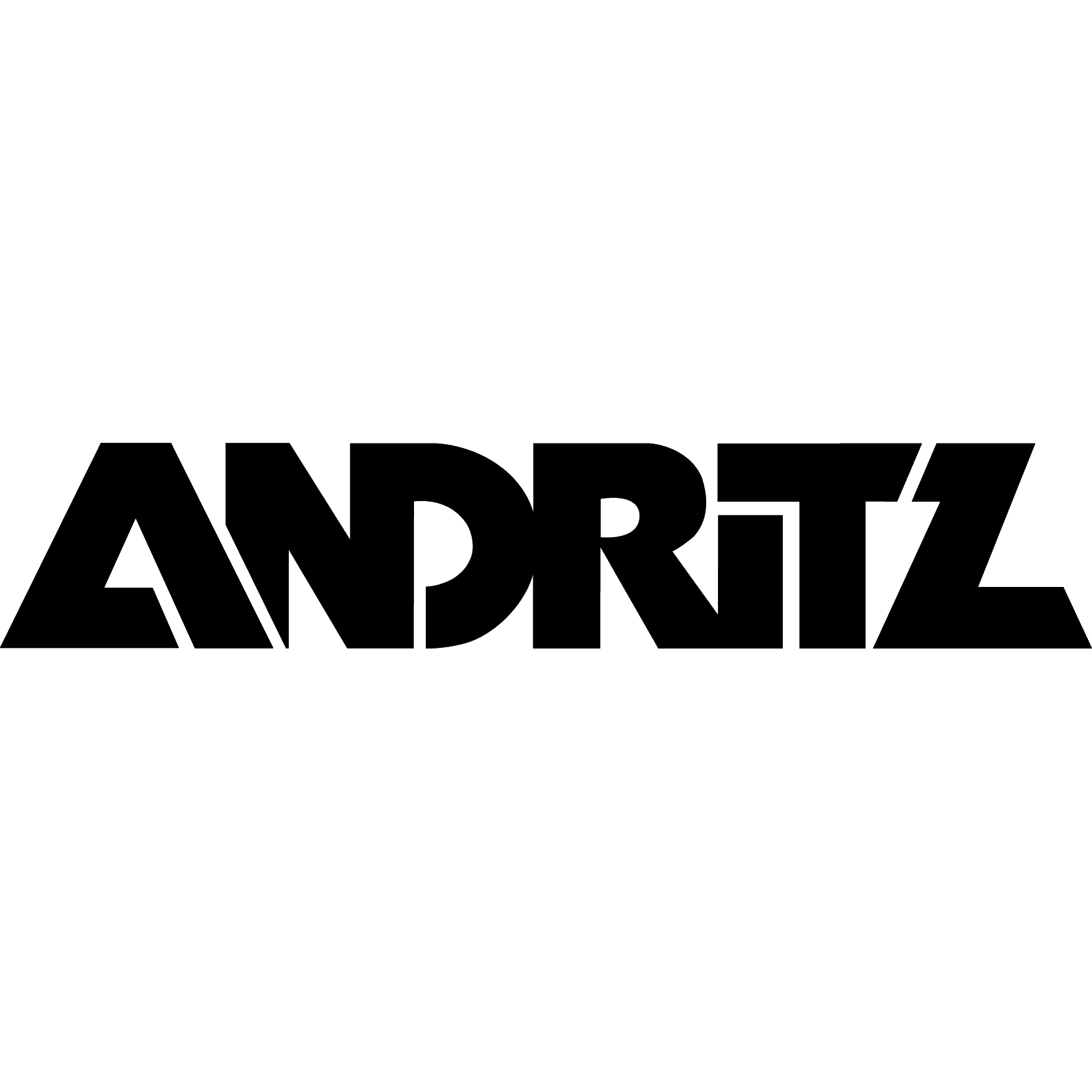 Das Logo der ANDRITZ AG auf blauem Hintergrund.