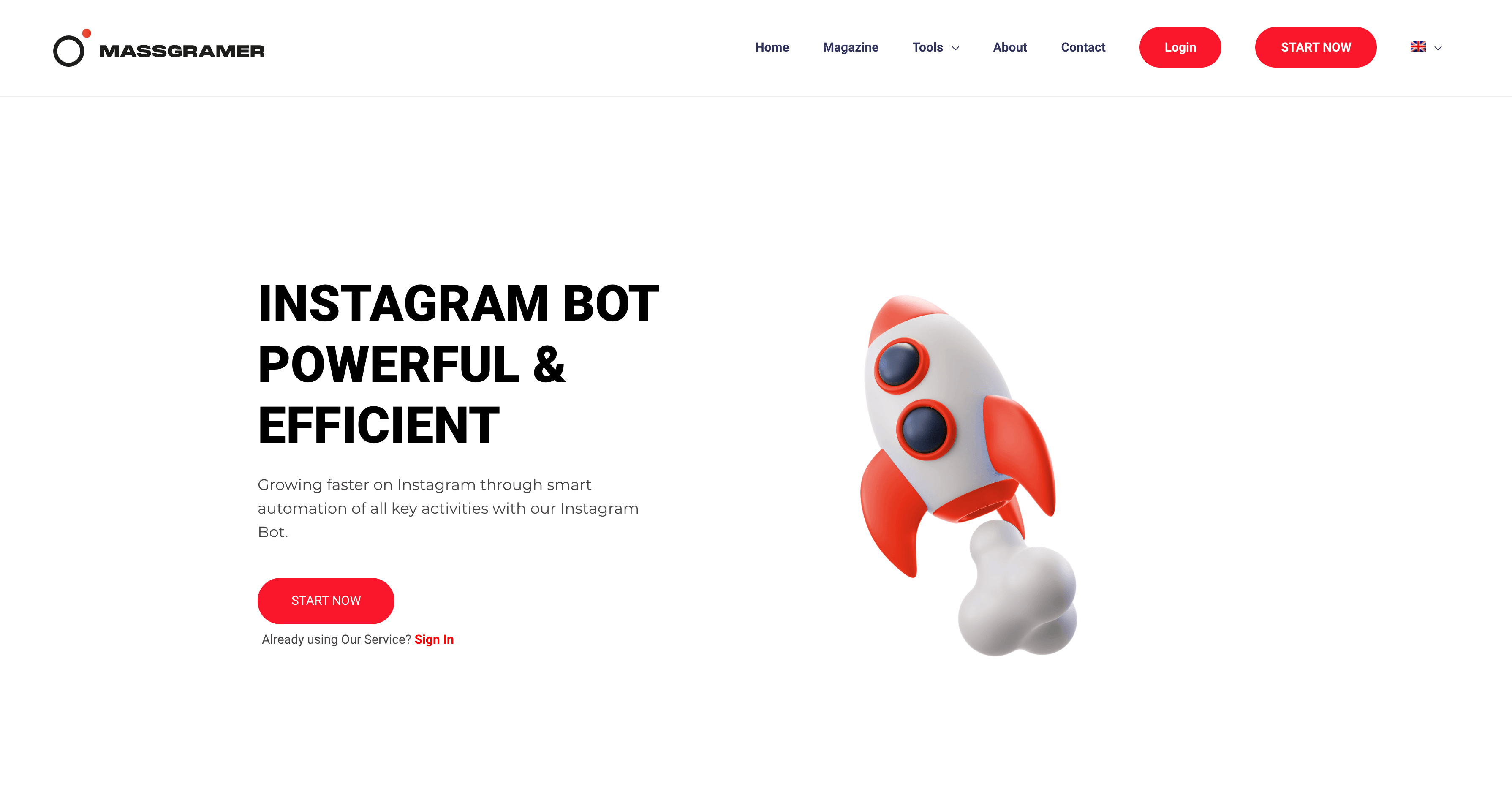 Instagram-Bot-Theme für WordPress.