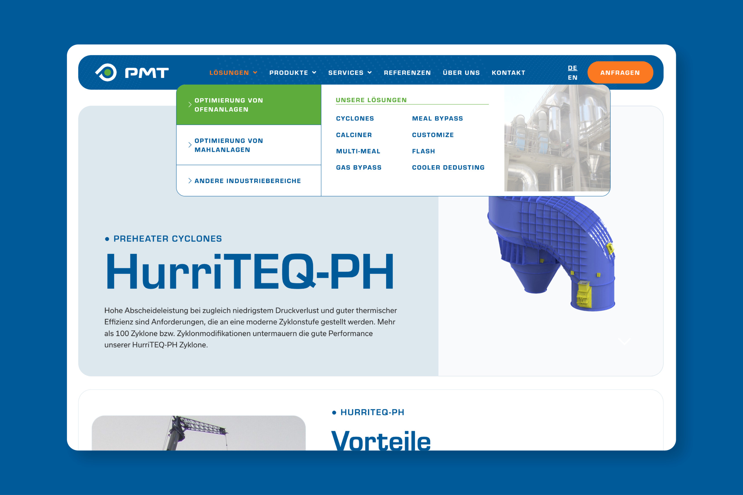 Ein Website-Design mit PMT für HRTEE PH.