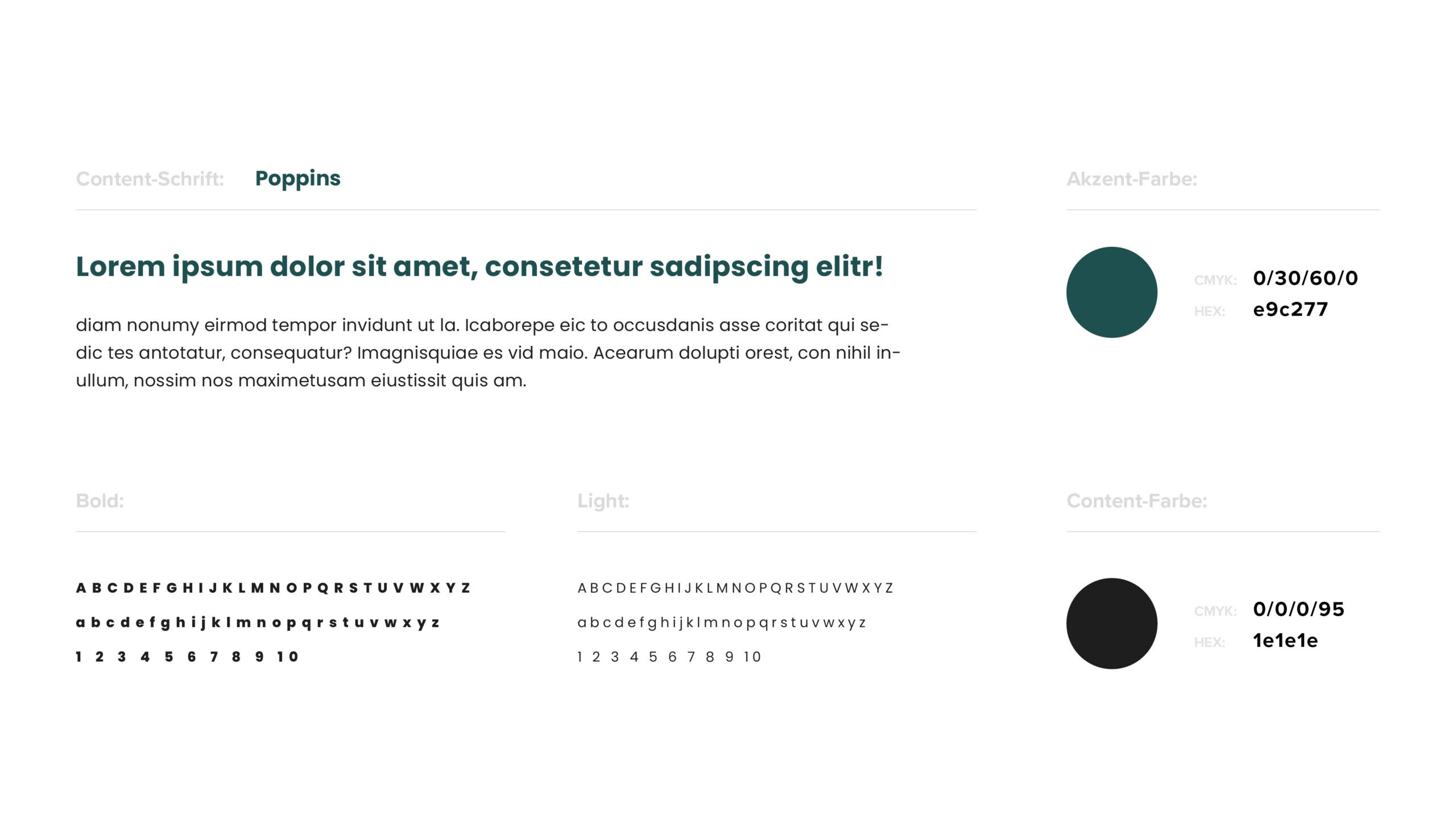 A web page showcasing various fonts with Valere.