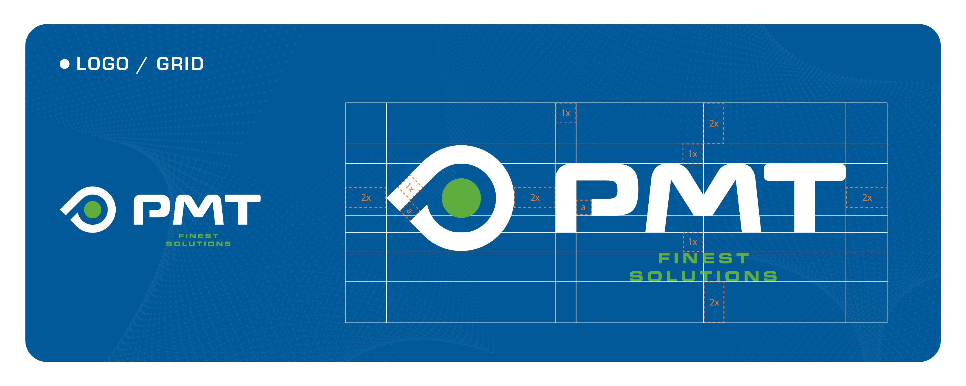 The PMT solutions logo design.