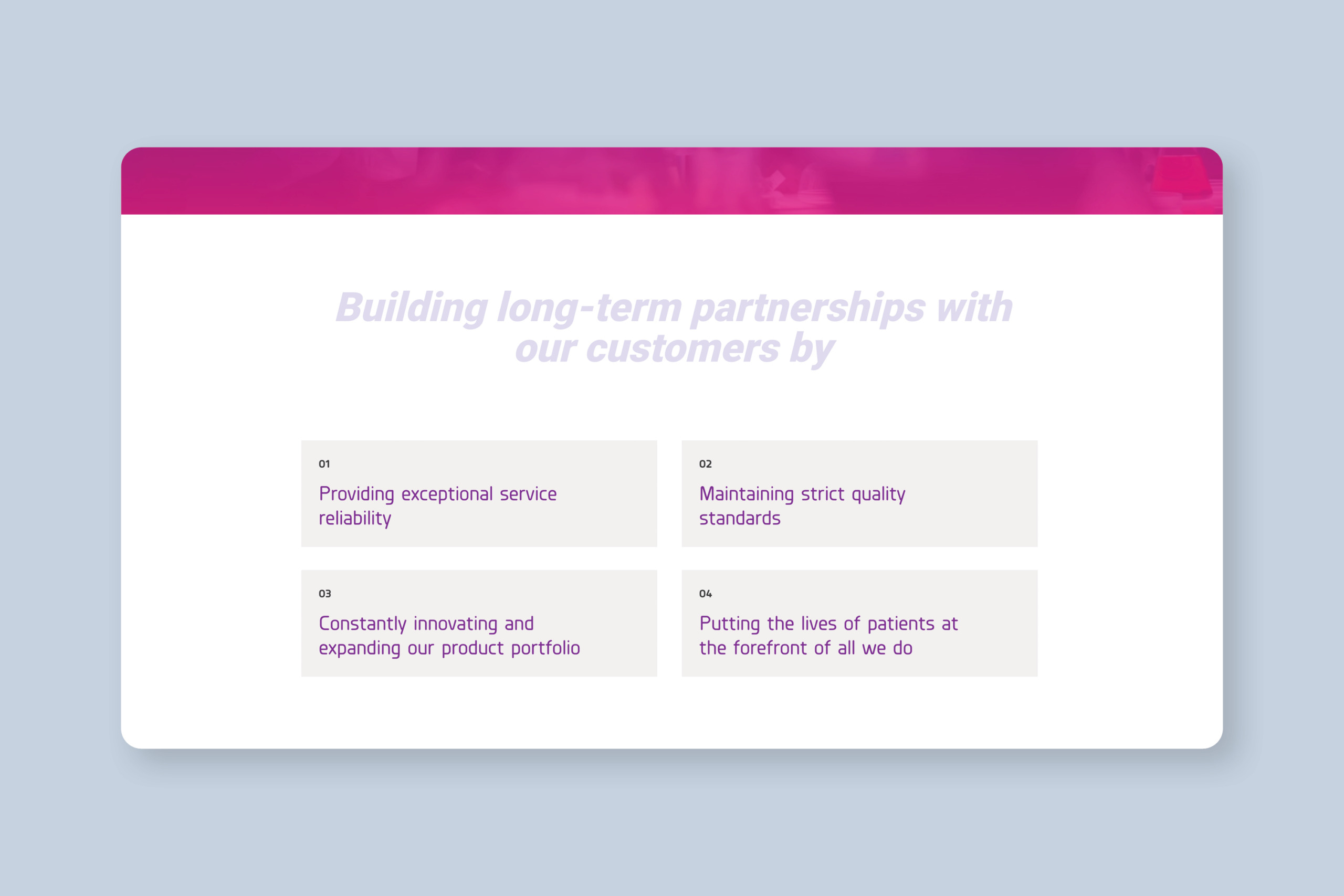 Aufbau langfristiger Partnerschaften mit Curium Pharma durch.