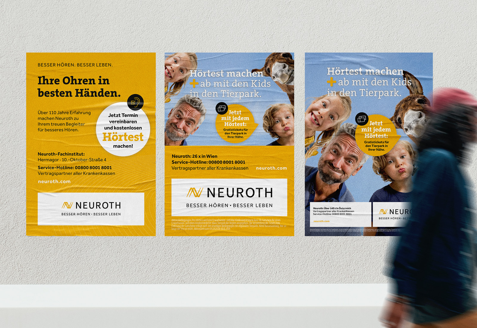 A neuroth poster for branding in Vienna.
