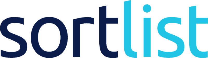 The branding logo for Sortlist redesigns its agentur design.