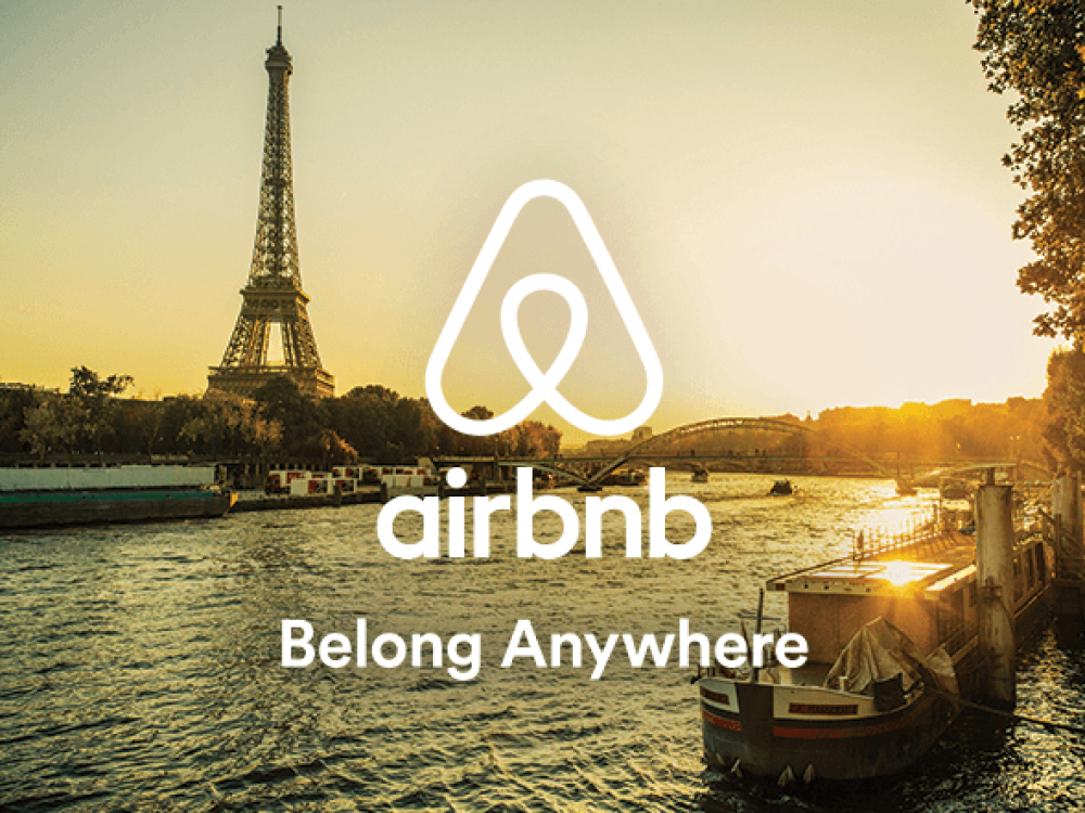 Airbnb-Slogan: Überall in Paris hingehören.