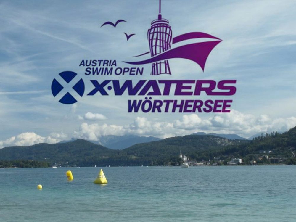 Das Logo für die Austrian Swim Open am Wörthersee.