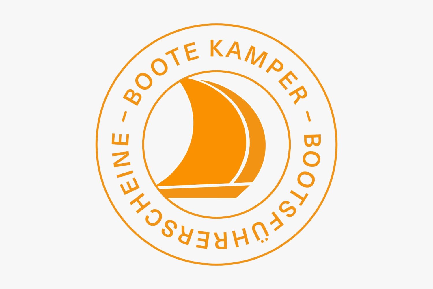Transparentes Logo für Boote Kamper.