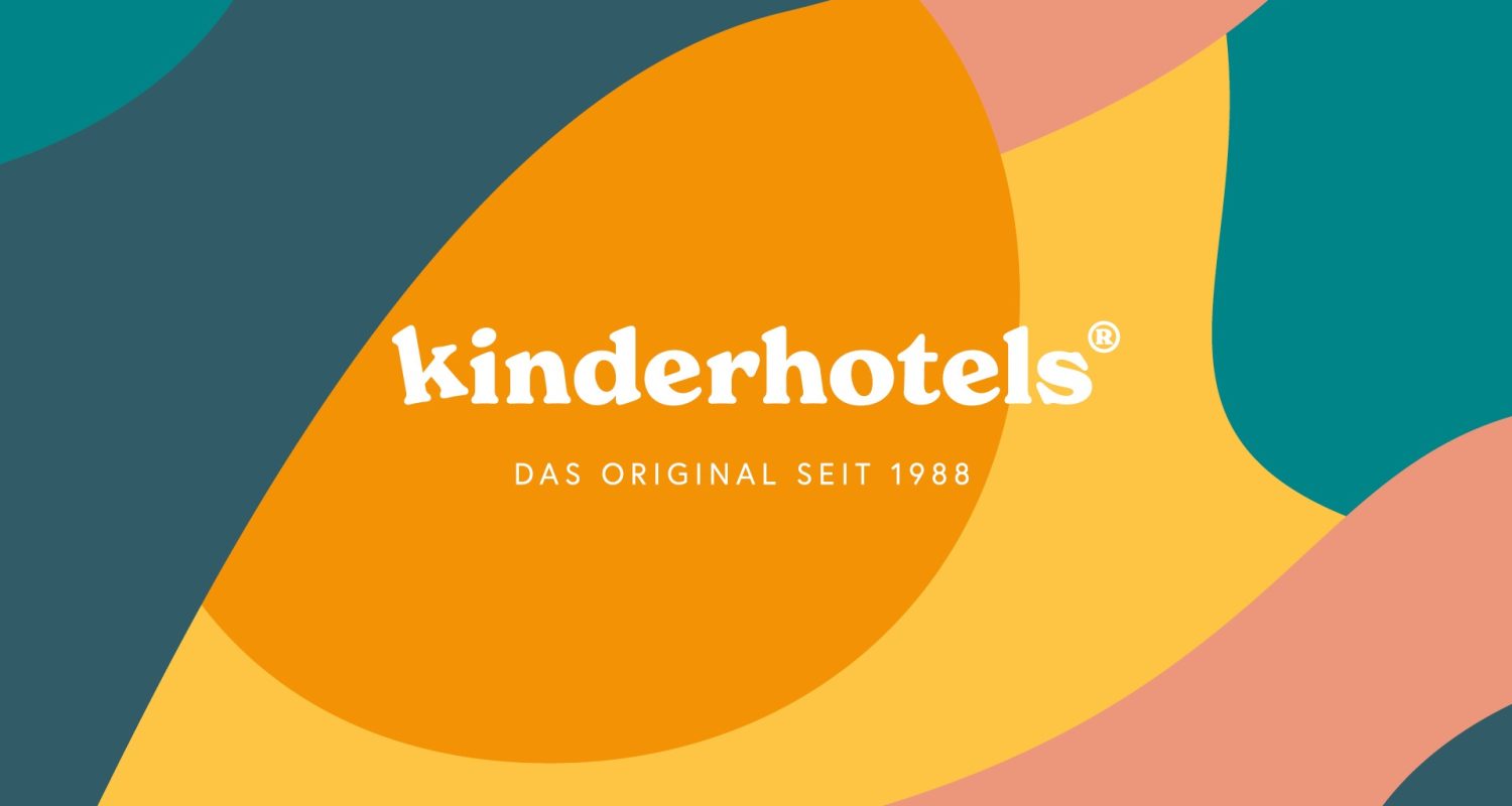 The Kinderhotels logo on a background