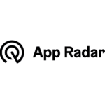 App Radar-Logo mit grauem Hintergrund.