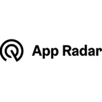 App Radar-Logo mit grauem Hintergrund.