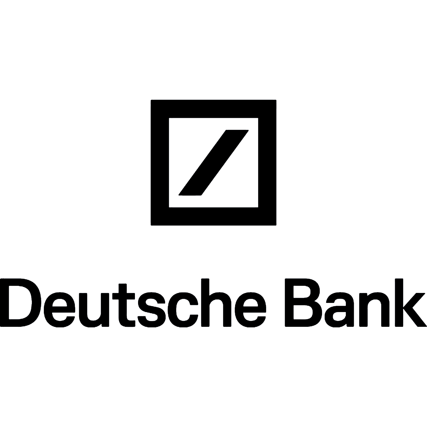 Logo der Deutschen Bank auf einem Hintergrund.