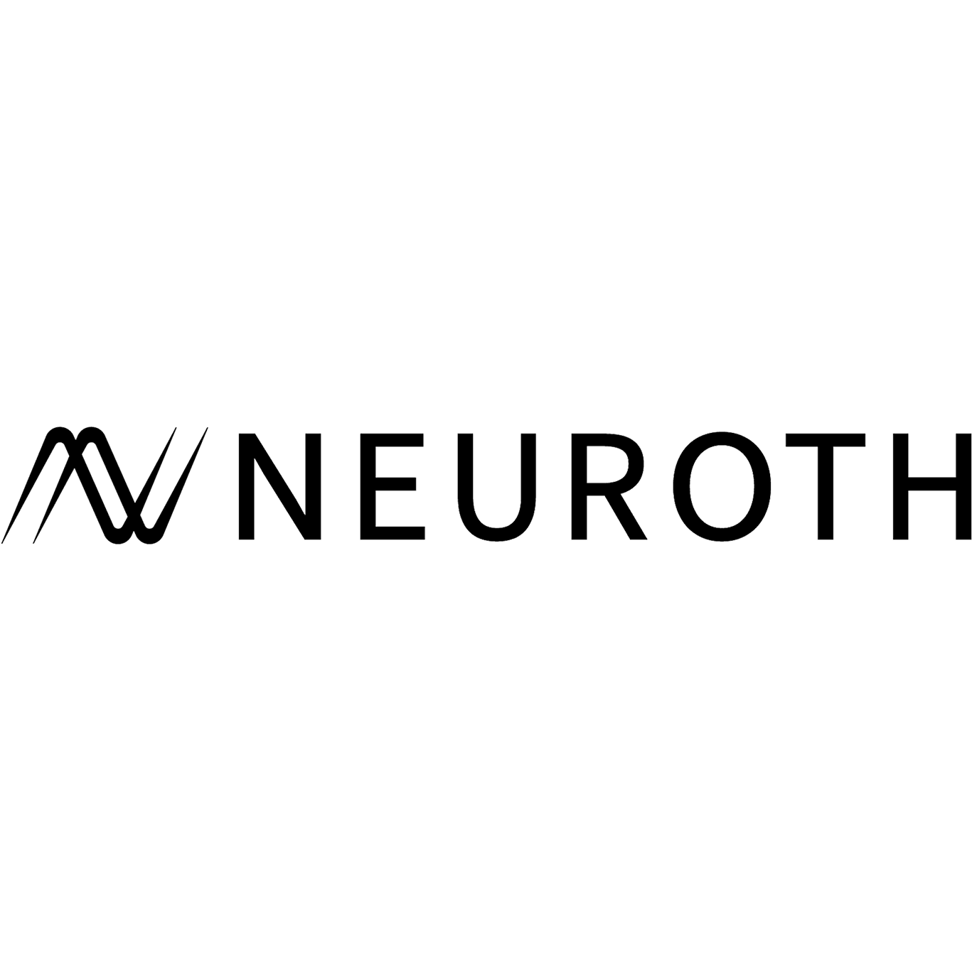 Neuroth-Logo auf blauem Hintergrund.