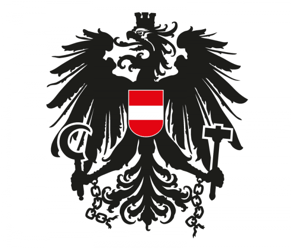 Das Impressum des österreichischen Wappens.