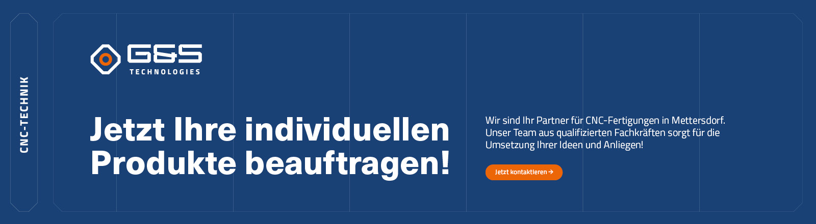 Die Homepage von G&S Technologies, einem Technologieunternehmen.