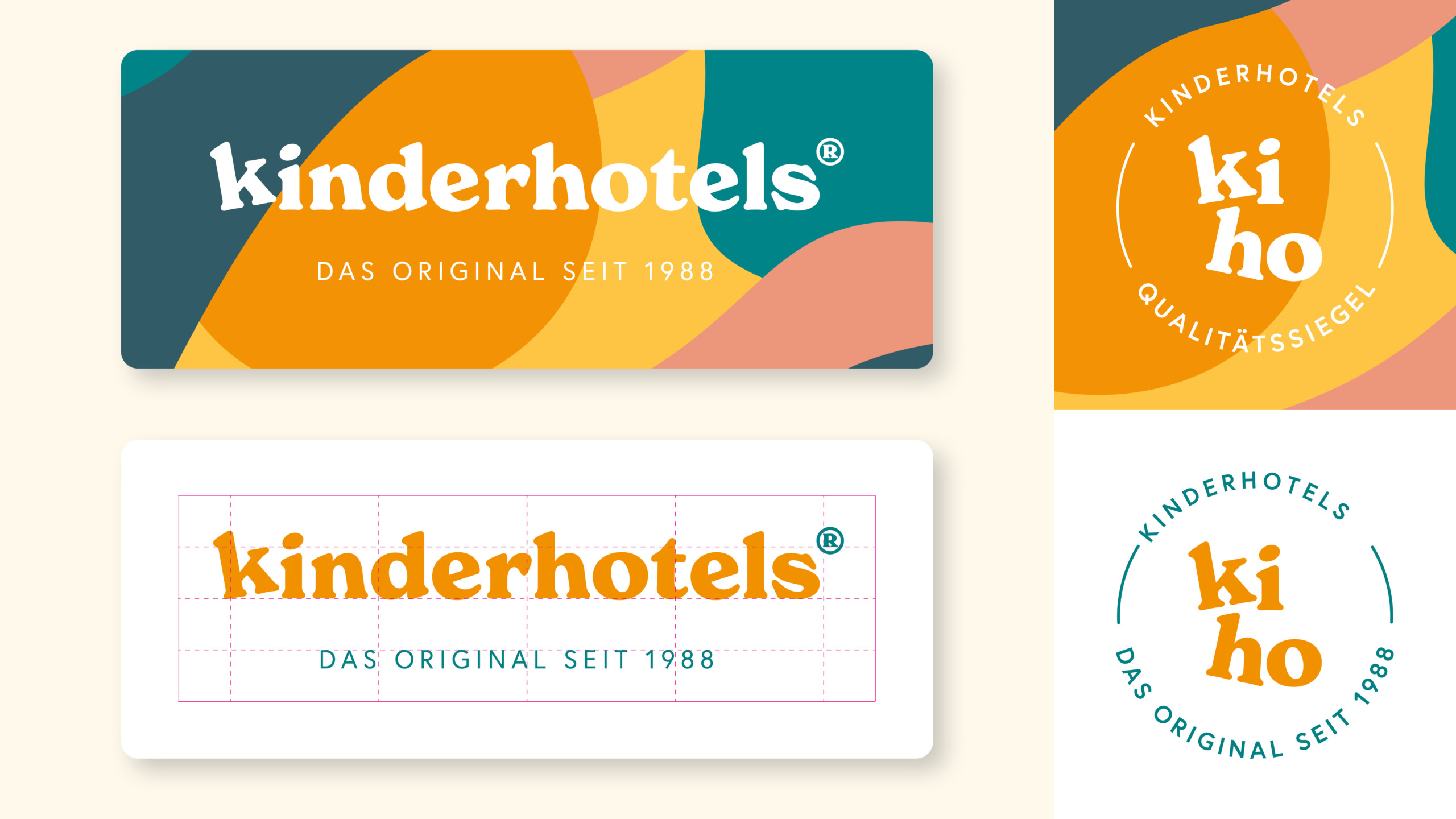 Kinderhotels-Logodesign mit Styleguide.